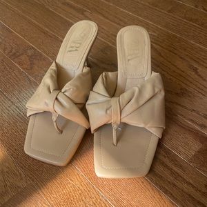 Zara sandal kitten heel